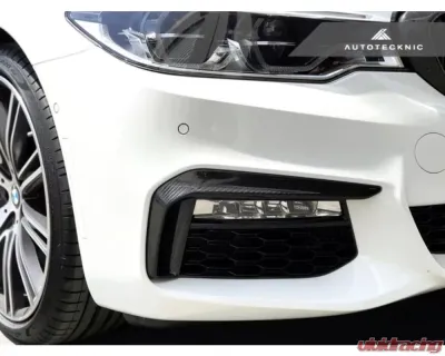 AutoTecknic Dry Carbon Front Bumper Trim BMW G30 5-Series M-Sport - BM-0089