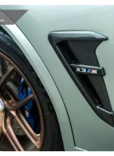 AutoTecknic Replacement Dry Carbon Fiber Fender Trims BMW F97 X3M | F98 X4M | G01 X3 | G02 X4                                     - BM-0093-CF - Image 2