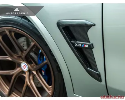 AutoTecknic Replacement Dry Carbon Fiber Fender Trims BMW F97 X3M | F98 X4M | G01 X3 | G02 X4 - BM-0093-CF