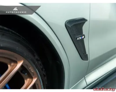 AutoTecknic Replacement Dry Carbon Fiber Fender Trims BMW F97 X3M | F98 X4M | G01 X3 | G02 X4 - BM-0093-CF