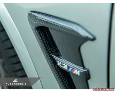 AutoTecknic Replacement Dry Carbon Fiber Fender Trims BMW F97 X3M | F98 X4M | G01 X3 | G02 X4 - BM-0093-CF