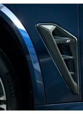 AutoTecknic Dry Carbon Fiber Side Vent Set BMW F95 X5M                                     - BM-0108-CF - Image 2