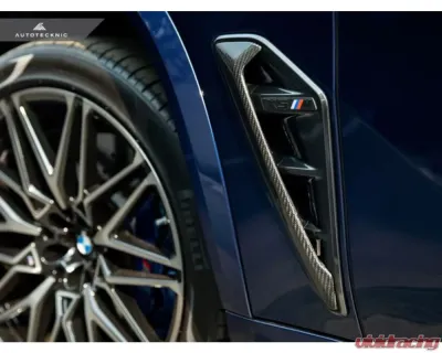 AutoTecknic Dry Carbon Fiber Side Vent Set BMW F95 X5M - BM-0108-CF