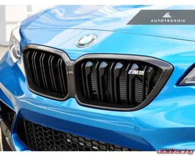 AutoTecknic Replacement Dry Carbon Grille Surrounds BMW F87 M2 Competition - BM-0117-CF