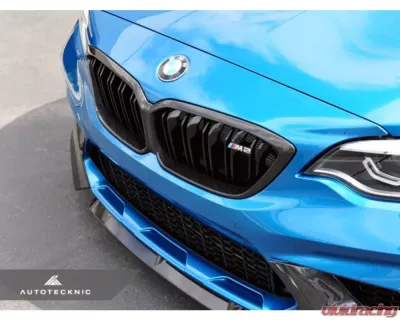 AutoTecknic Replacement Dry Carbon Grille Surrounds BMW F87 M2 Competition - BM-0117-CF