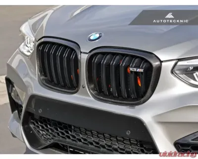 AutoTecknic Replacement Dry Carbon Grille Surrounds BMW G01 X3 | G02 X4 Pre-LCI - BM-0118-CF