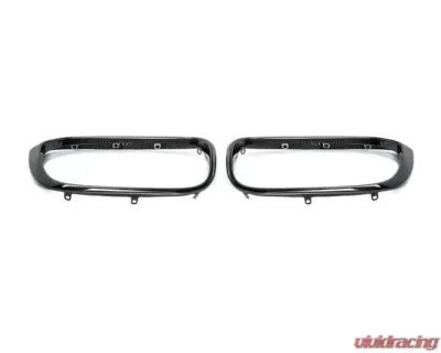 AutoTecknic Replacement Dry Carbon Grille Surrounds BMW G01 X3 | G02 X4 Pre-LCI - BM-0118-CF