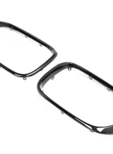 AutoTecknic Replacement Dry Carbon Grille Surrounds BMW G01 X3 | G02 X4 Pre-LCI                                     - BM-0118-CF - Image 4