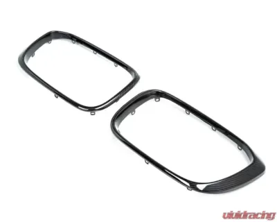 AutoTecknic Replacement Dry Carbon Grille Surrounds BMW G01 X3 | G02 X4 Pre-LCI - BM-0118-CF