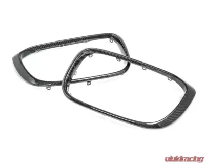 AutoTecknic Replacement Dry Carbon Grille Surrounds BMW G01 X3 | G02 X4 Pre-LCI - BM-0118-CF