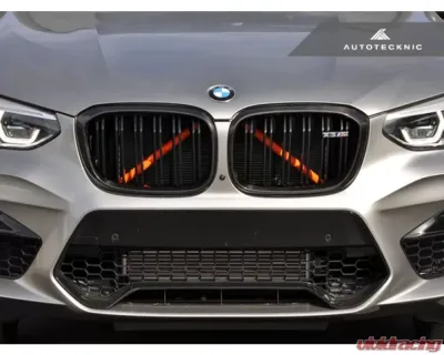 AutoTecknic Replacement Dry Carbon Grille Surrounds BMW G01 X3 | G02 X4 Pre-LCI - BM-0118-CF