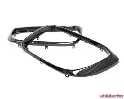 AutoTecknic Replacement Dry Carbon Grille Surrounds BMW G01 X3 | G02 X4 Pre-LCI - BM-0118-CF