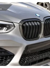 AutoTecknic Replacement Dry Carbon Grille Surrounds BMW G01 X3 | G02 X4 Pre-LCI                                     - BM-0118-CF - Image 8