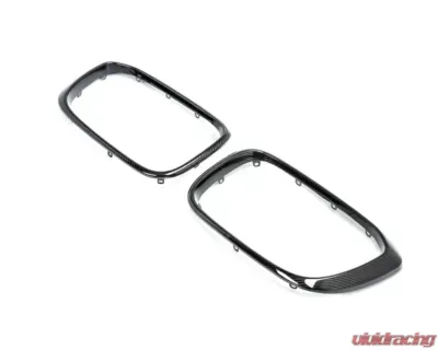 AutoTecknic Replacement Dry Carbon Grille Surrounds BMW G01 X3 | G02 X4 Pre-LCI - BM-0118-CF