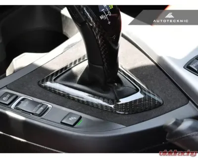 AutoTecknic Carbon Alcantara Shift Console Trim BMW F87 M2 | F20 1-Series | F22 2-Series - BM-0169