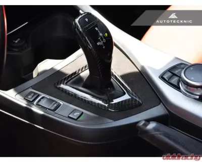 AutoTecknic Carbon Alcantara Shift Console Trim BMW F87 M2 | F20 1-Series | F22 2-Series - BM-0169