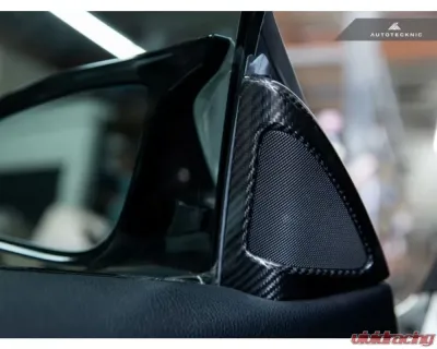 AutoTecknic Carbon Fiber Speaker Tweeter Cover BMW F32 | F33 | F36 4-Series | F82 | F83 M4 - BM-0202