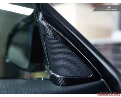 AutoTecknic Carbon Fiber Speaker Tweeter Cover BMW F32 | F33 | F36 4-Series | F82 | F83 M4 - BM-0202