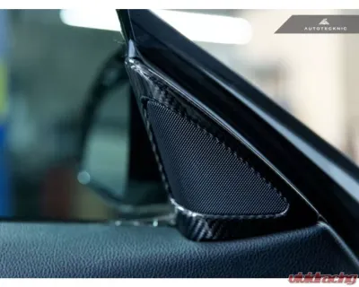 AutoTecknic Carbon Fiber Speaker Tweeter Cover BMW F32 | F33 | F36 4-Series | F82 | F83 M4 - BM-0202