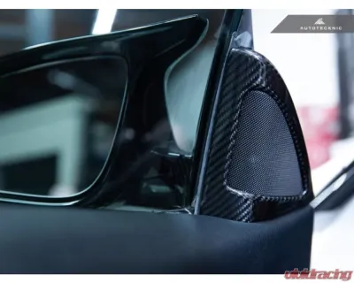 AutoTecknic Carbon Fiber Speaker Tweeter Cover BMW F32 | F33 | F36 4-Series | F82 | F83 M4 - BM-0202