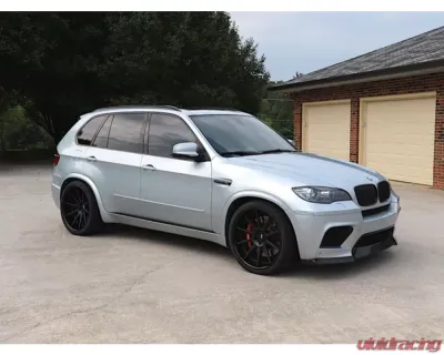 AutoTecknic Replacement Glazing Black Fender Gills BMW E70 X5M - BM-0207-GB