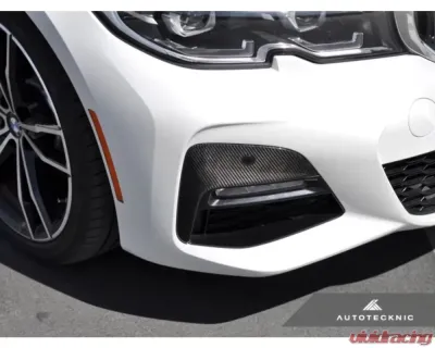 AutoTecknic Dry Carbon Front Bumper Trim BMW G20 330i M-Sport - BM-0217
