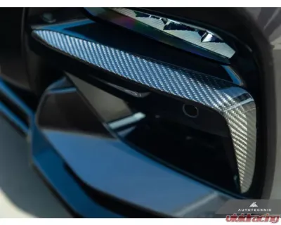AutoTecknic Carbon Fiber Front Bumper Trim Set BMW G01 X3 | G02 X4 M40i Pre-LCI - BM-0223