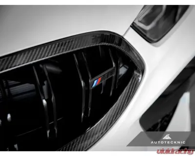 AutoTecknic Replacement Dry Carbon Grille Surrounds BMW F9X M8 - BM-0227-DCG