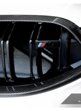 AutoTecknic Replacement Dry Carbon Grille Surrounds BMW F9X M8                                     - BM-0227-DCG - Image 5