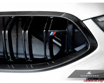 AutoTecknic Replacement Dry Carbon Grille Surrounds BMW F9X M8 - BM-0227-DCG