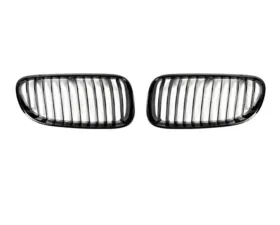 AutoTecknic Replacement Glazing Black Front Grilles BMW E92 Coupe | E93 Cabrio 3-Series LCI
