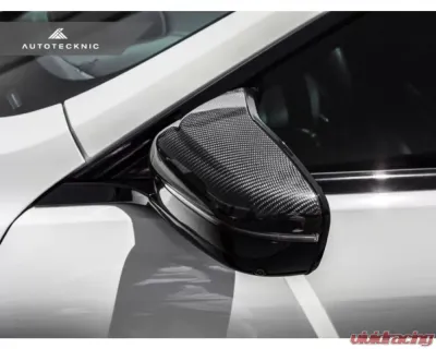 AutoTecknic Replacement Dry Carbon Mirror Covers BMW F90 M5 - BM-0255