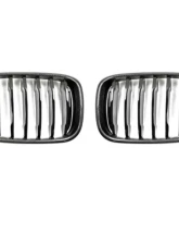 AutoTecknic Replacement Carbon Fiber Front Grilles BMW G01 X3 | G02 X4 Pre-LCI                                     - BM-0256-CF - Image 2