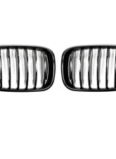 AutoTecknic Replacement Glazing Black Front Grilles BMW G01 X3 | G02 X4 Pre-LCI                                     - BM-0256-GB - Image 7