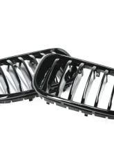 AutoTecknic Replacement Glazing Black Front Grilles BMW G01 X3 | G02 X4 Pre-LCI                                     - BM-0256-GB - Image 6