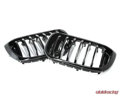 AutoTecknic Replacement Glazing Black Front Grilles BMW G01 X3 | G02 X4 Pre-LCI - BM-0256-GB