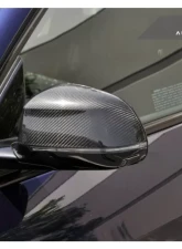 AutoTecknic Replacement Dry Carbon Mirror Covers BMW G01 X3 | G02 X4 | G05 X5 | G06 X6 | G07 X7                                     - BM-0257 - Image 3