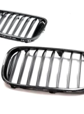 AutoTecknic Carbon Fiber Front Grilles BMW G11 | G12 7-Series Pre-LCI 2016-2019                                     - BM-0301-CF - Image 3