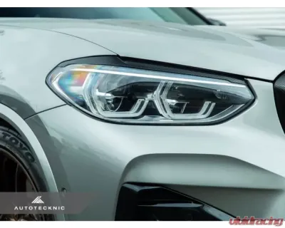 AutoTecknic Carbon Fiber Headlight Covers BMW F97 X3M | F98 X4M | G01 X3 | G02 X4 - BM-0304