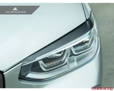 AutoTecknic Carbon Fiber Headlight Covers BMW F97 X3M | F98 X4M | G01 X3 | G02 X4 - BM-0304