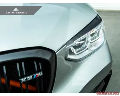 AutoTecknic Carbon Fiber Headlight Covers BMW F97 X3M | F98 X4M | G01 X3 | G02 X4 - BM-0304