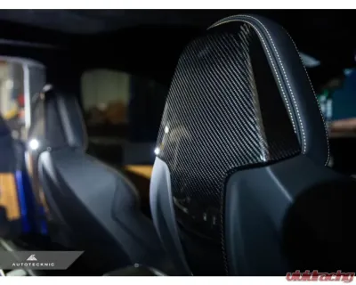 AutoTecknic Dry Carbon Seat Back Cover BMW F91 | F92 | F93 M8 - BM-0373-M8