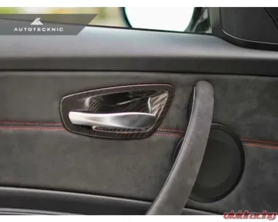 AutoTecknic Dry Carbon Interior Door Handle Trims BMW E82 1M | 1-Series - BM-0376
