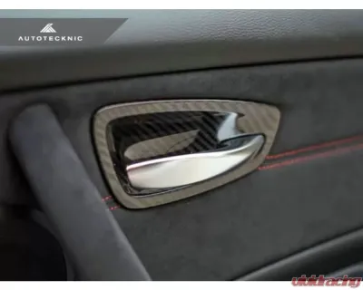 AutoTecknic Dry Carbon Interior Door Handle Trims BMW E82 1M | 1-Series - BM-0376