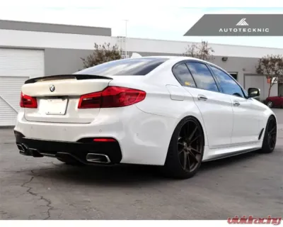 AutoTecknic Competition Extended-Kick Carbon Fiber Trunk Spoiler BMW F90 M5 | G30 5-Series Sedan - BM-0390