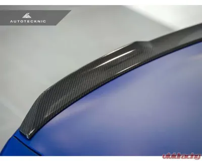AutoTecknic Dry Carbon V1 Elevated Trunk Spoiler BMW G80 M3 - BM-0391-G80