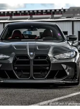 AutoTecknic Competizione Sport Gloss Black Front Grille BMW G80 M3 | G82 | G83 M4                                     - BM-0412-GB - Image 7