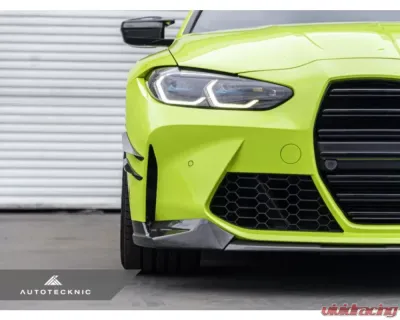 AutoTecknic Front Bumper Dry Carbon Canard Set BMW G80 M3 | G82 | G83 M4 - BM-0413