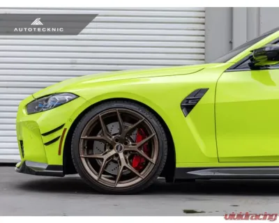 AutoTecknic Front Bumper Dry Carbon Canard Set BMW G80 M3 | G82 | G83 M4 - BM-0413