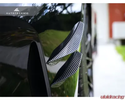 AutoTecknic Front Bumper Dry Carbon Canard Set BMW G80 M3 | G82 | G83 M4 - BM-0413
